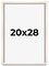 Minimalist White Picture Frame - UV Acrylic, Foam Board Backing, Hanging Hardware